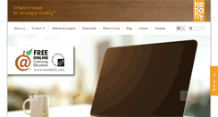 Desktop Screenshot of kebony.com