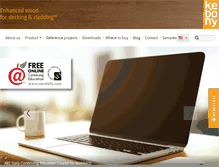 Tablet Screenshot of kebony.com